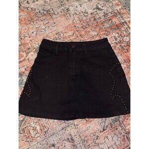 Women’s size XS mini skirt black western wear